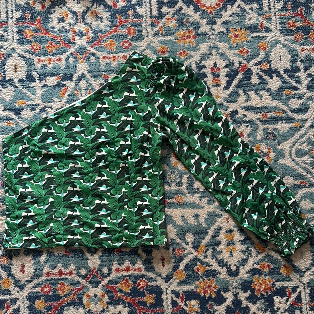 Green Leaf Anthropologie Top
